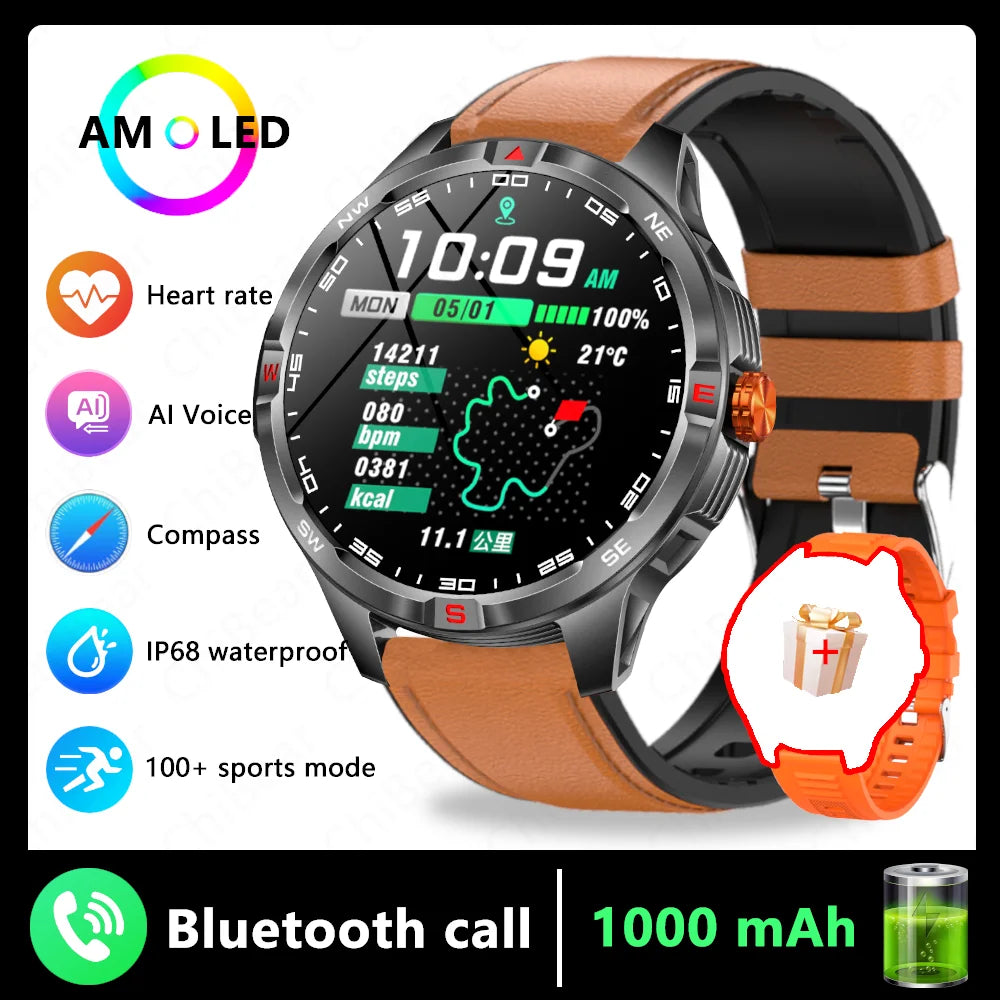 Reloj Inteligente GPS Brújula Bluetooth Deportivo