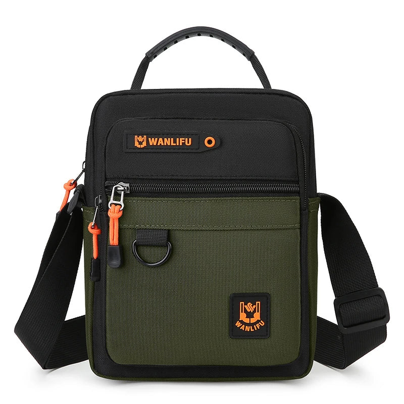 Bolso Cruzado Multifuncional para Hombre, Correa Ajustable