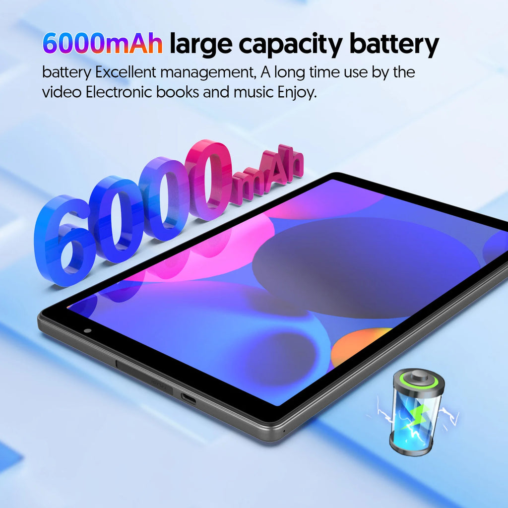 Tablet BAKEN Android 14 de 10 pulgadas, quad-core, 4GB RAM, 32GB, WiFi 5G