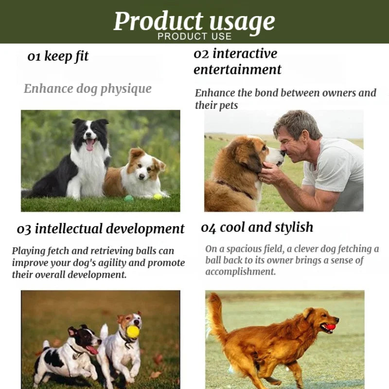 Juguete para Perros, Pistola Lanza Pelotas, Entrenamiento, Lanzador de Pelotas para Perros, Juguete Interactivo para Exteriores, Juego de Tenis, Rompecabezas