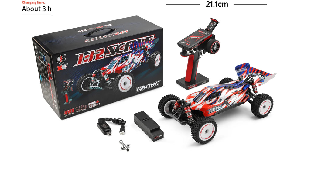 WLtoys 1/12 Autos RC 124008 124010 2.4G de Alta Velocidad   Coche de carreras teledirigido sin escobillas 4WD 60km/h, juguete para niños y adultos, regalo