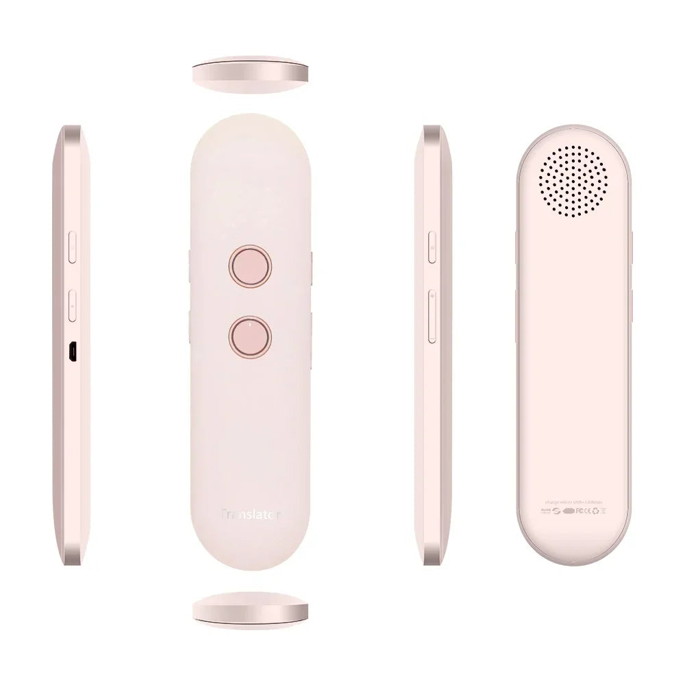 Mini T4 AI Translator Smart Pen Inalámbrico, 40 Idiomas, Compatible con Bluetooth, Portátil, Traducción de Voz Instantánea Bidireccional en Tiempo Real
