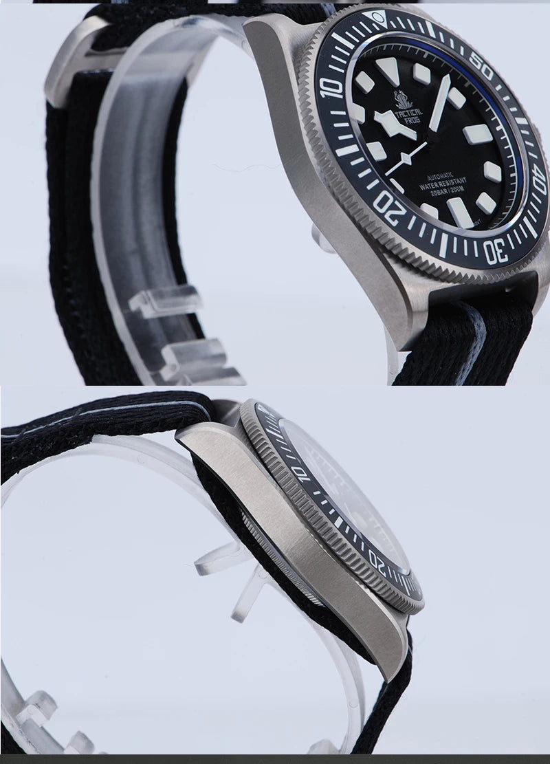 Reloj Mecánico Automático HEIMDALLR Titanio Buceo 200M Zafiro NH35