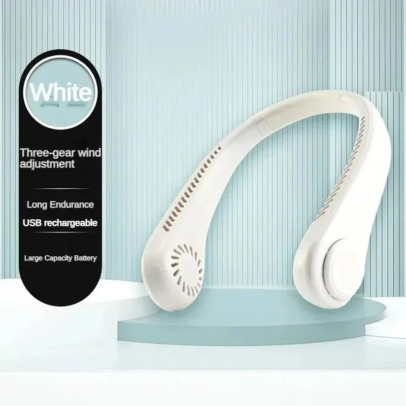Ventilador de Cuello Sin Aspas 8000mAh con Pantalla LED