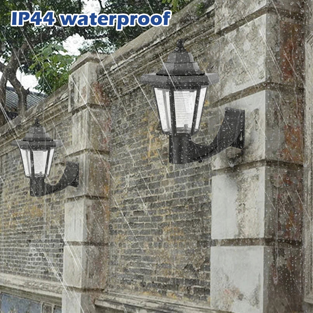 Lámpara Solar de Jardín LED para Exterior con Panel Solar