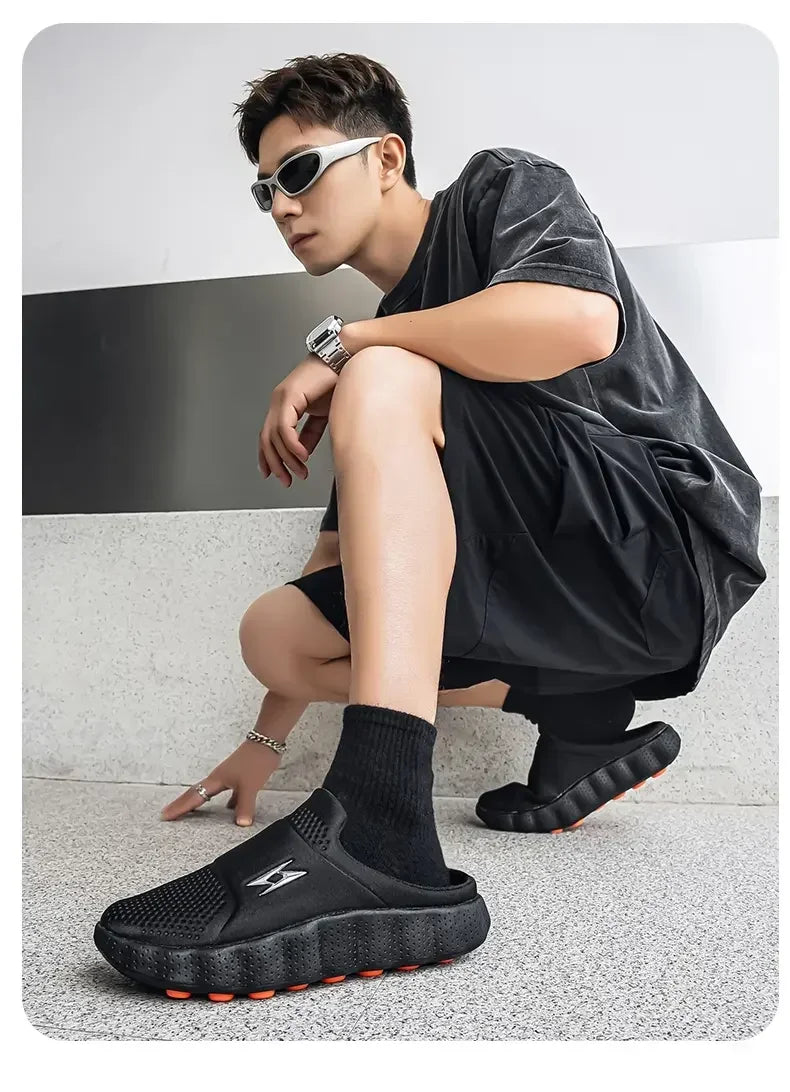 Mocasines casuales para hombre de tela transpirable y suela antideslizante