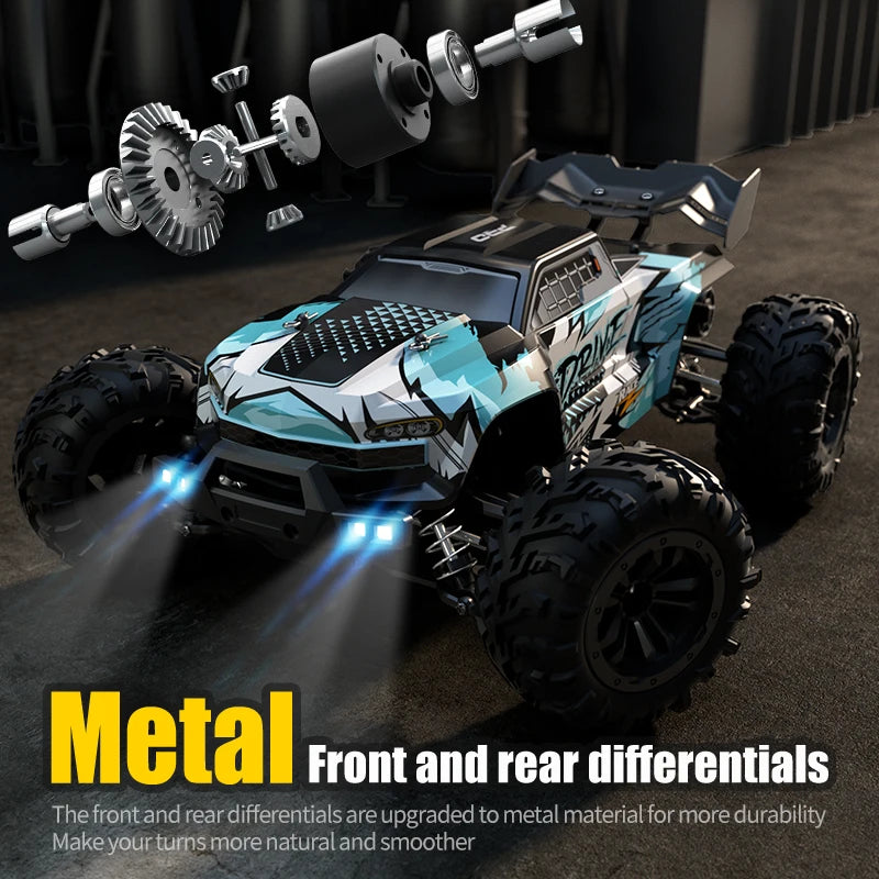 Coche RC 1:16 de Alta Velocidad, Monster Truck Todoterreno 4WD