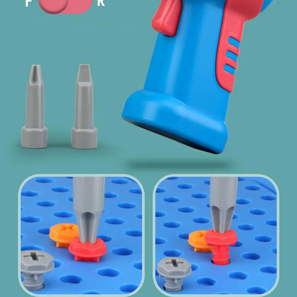 Set de Herramientas de Juguete para Niños con Taladro y Tuercas