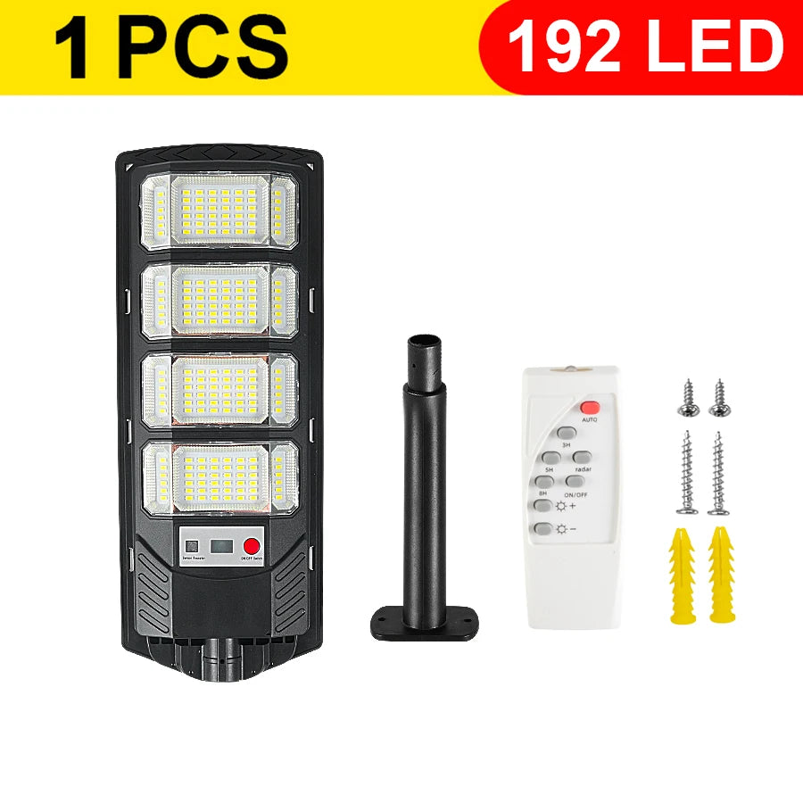 Lámpara Solar LED Exterior Súper Brillante con Sensor de Movimiento IP67