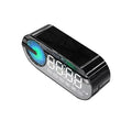 Radio Reloj Despertador Recargable USB, Altavoz Bluetooth Portátil RGB, FM, Pantalla Grande, Silencioso, Espejo Digital, para Dormitorio, Oficina, Escritorio