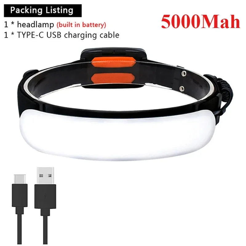 Faro LED Recargable Alta Potencia para Exterior y Pesca