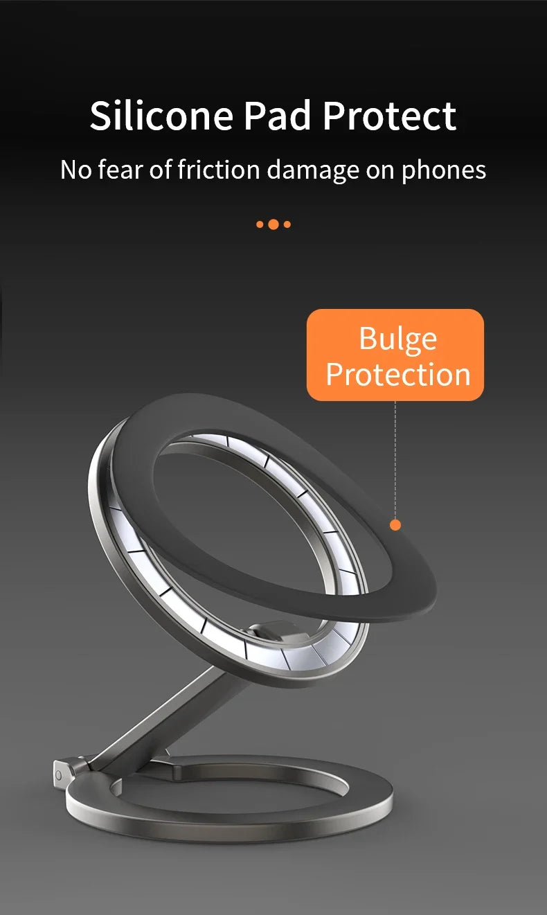 Soporte Magnético Universal Plegable de Doble Cara para Teléfono, Compatible con Magsafe, para Gimnasio, Caminadora, Coche, Soporte Plegable para Smartphone