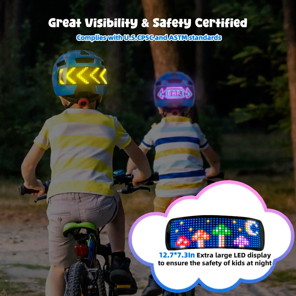 Casco de bicicleta para niños con casco LED, casco de patinaje sobre ruedas para bicicleta de equilibrio de seguridad deportiva para niños