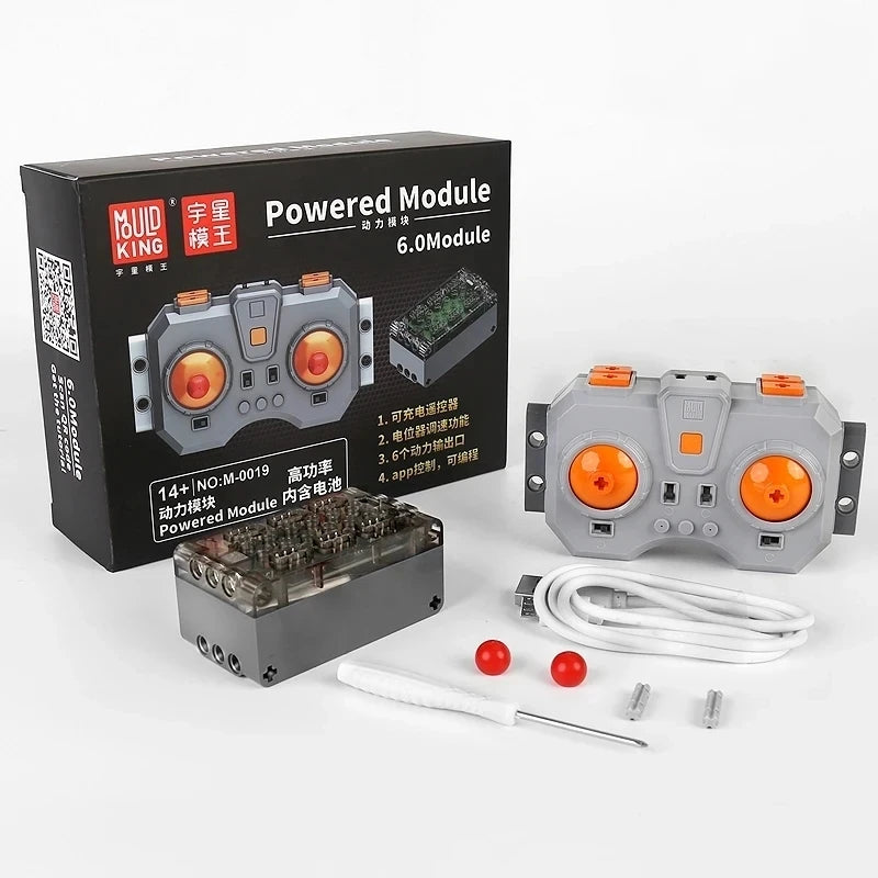 Bloques de construcción electrónicos técnicos, accesorios de reacondicionamiento MOC, micromotor, piezas de funciones de potencia RC, bloques de coche DIY creativos, juguetes para niños