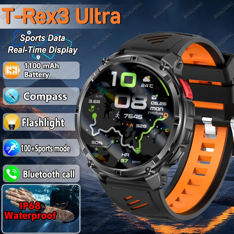T-Rex3 Ultra Reloj Inteligente Militar GPS 1100mAh