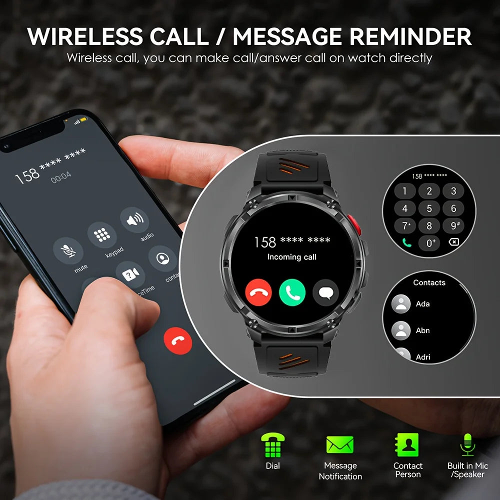 Reloj Inteligente Deportivo Bluetooth Linterna