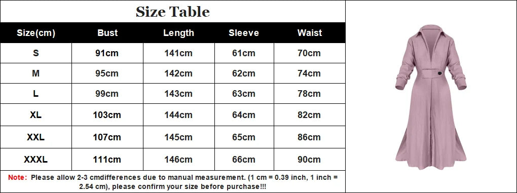 Primavera Verano mujer vestido de talla grande blanco Casual cuello pico solapa camisa de manga larga Maxi vestidos mujer bolsillo fiesta vestido largo
