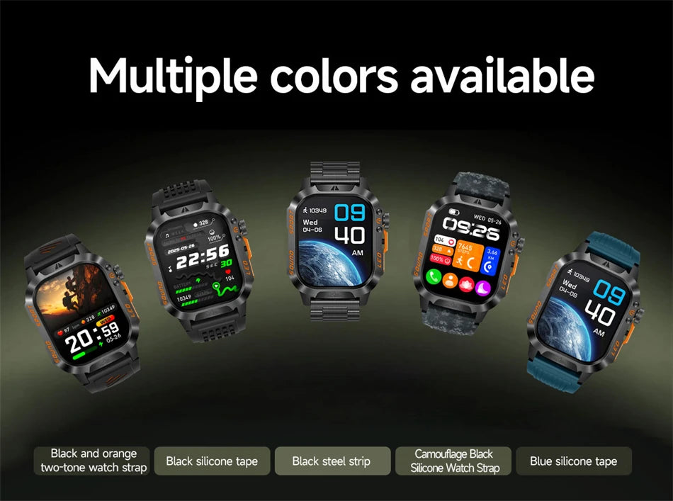 Reloj Inteligente Militar con Batería de 1200mAh