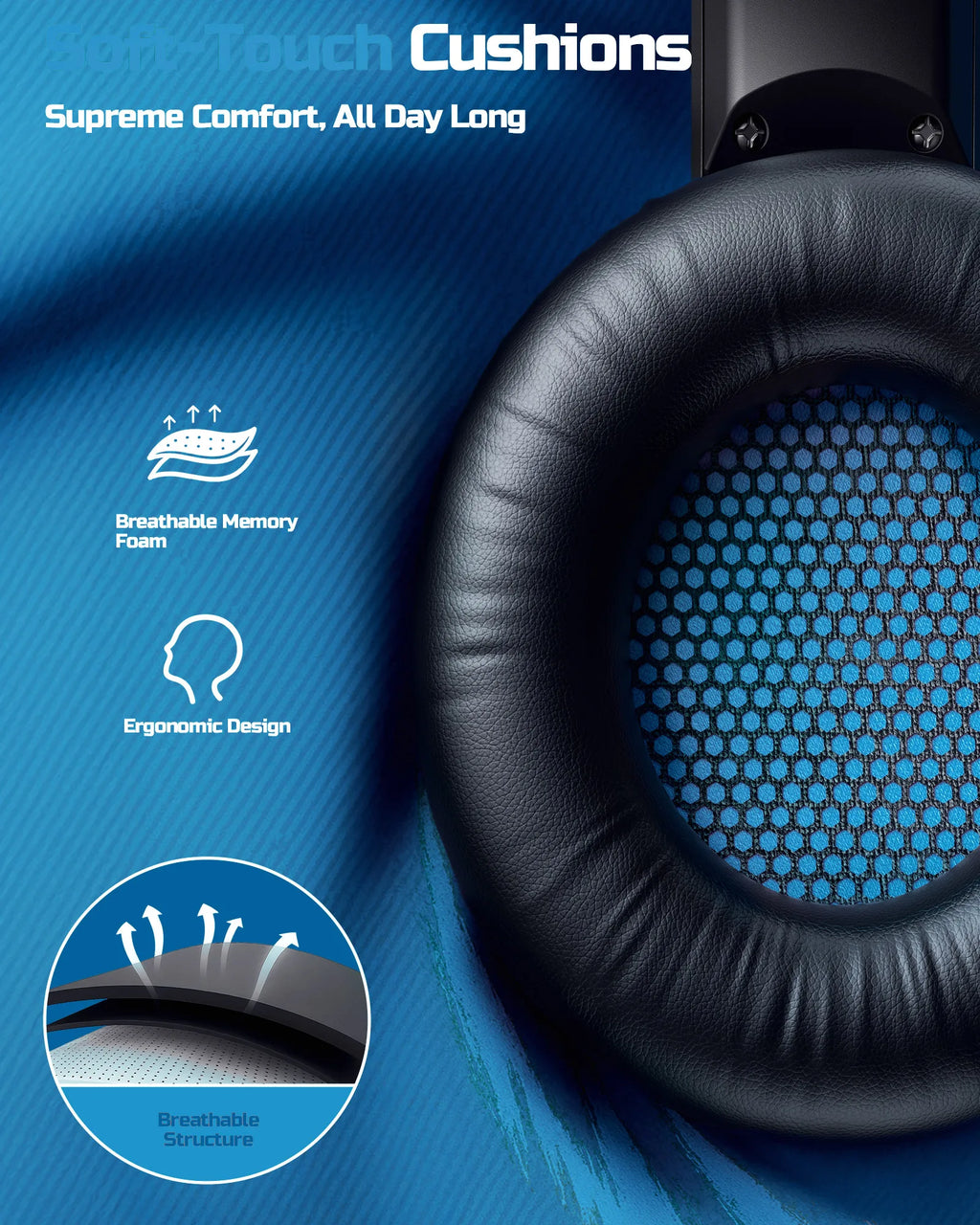 BINNUNE BW02 Auriculares Gaming Bluetooth 5.2