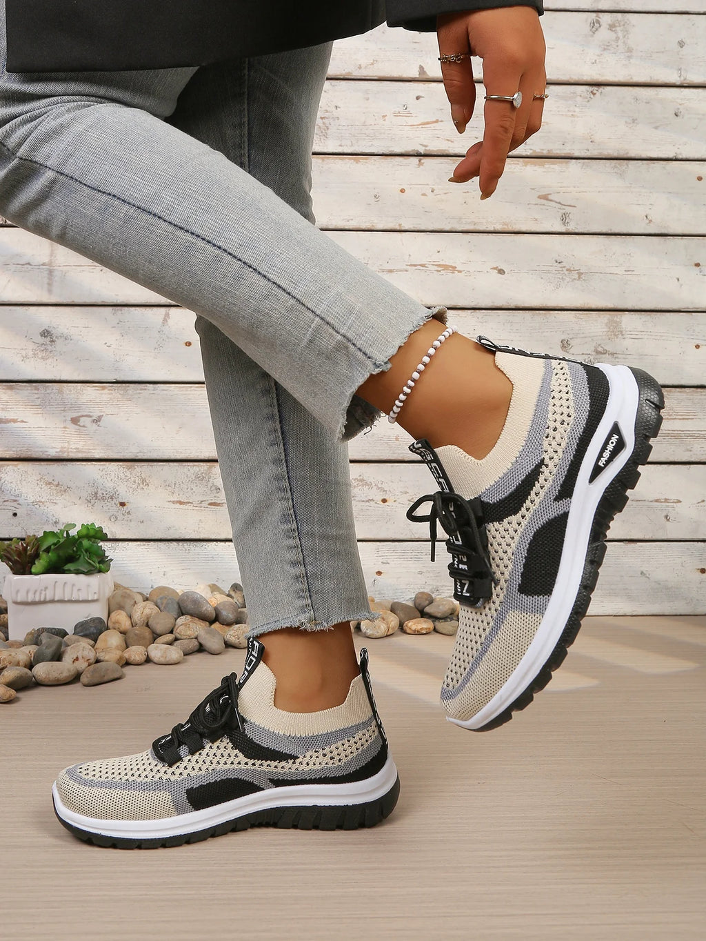 Zapatillas Informales de Lona para Mujer con Cordones