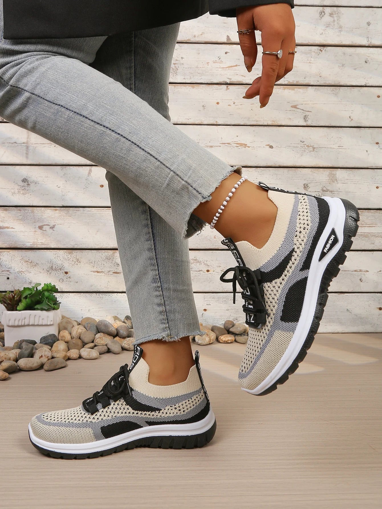 Zapatillas Informales de Lona para Mujer con Cordones