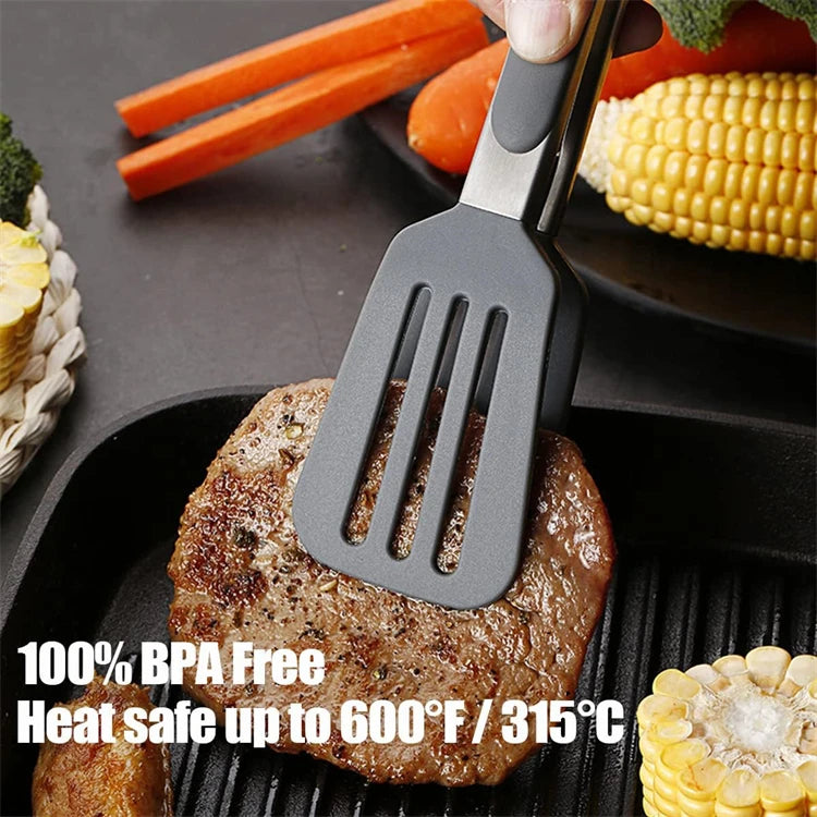 Pinzas de Silicona Antiadherentes para Cocina