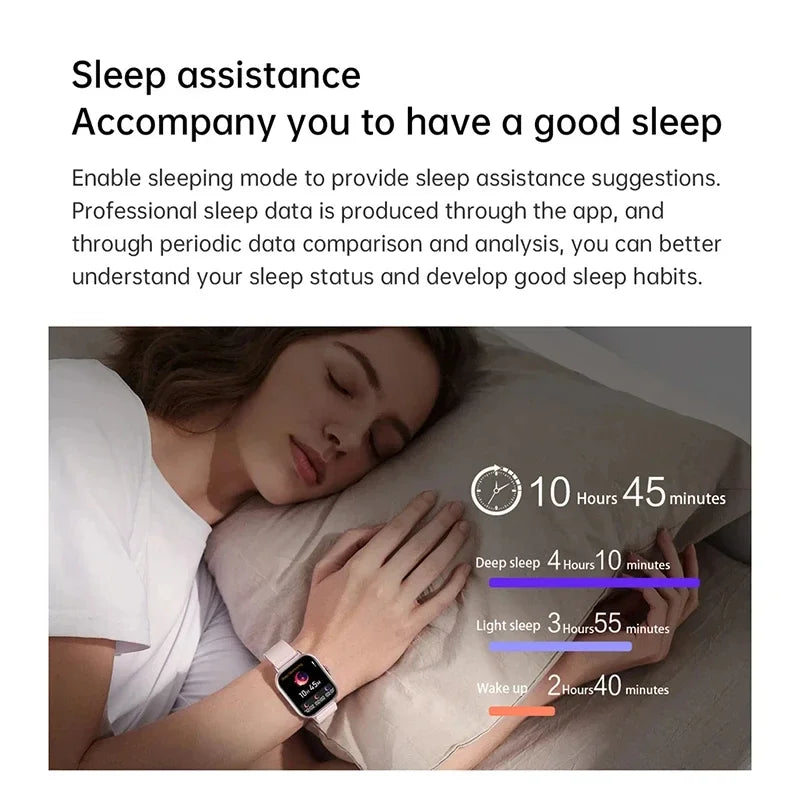 VIVO reloj inteligente Android IOS regalo Bluetooth llamada Smartwatch 2025 pantalla táctil música Fitness Tracker relojes deportivos + auricular nuevo
