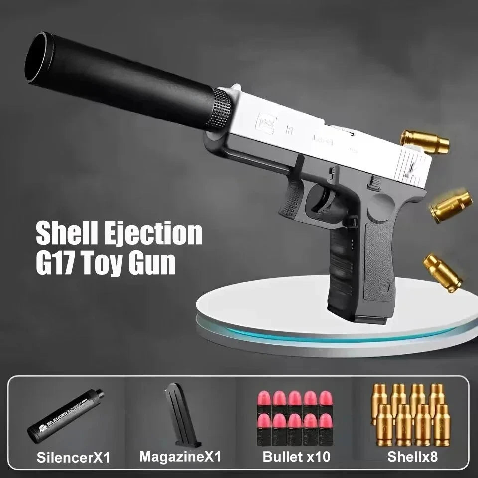 Pistola de Juguete Desert Eagle con Dardos de Espuma y Silenciador
