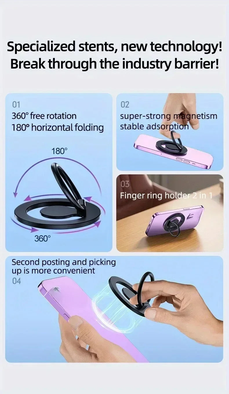 Soporte Magnético para Celular de Auto con Anillo