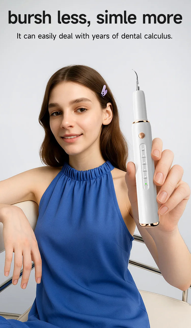 Escalador Dental ultrasónico para dientes, eliminador de cálculo Dental para manchas de sarro, limpiador de placa Dental sónico eléctrico, eliminación de piedra Dental