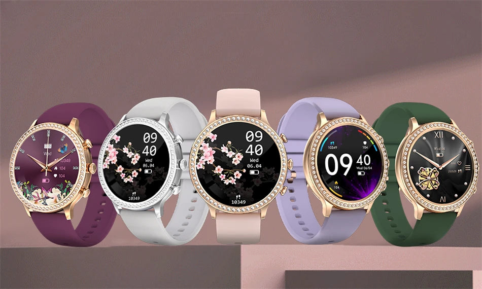 Reloj Inteligente para Mujer con Monitor Cardíaco Bluetooth