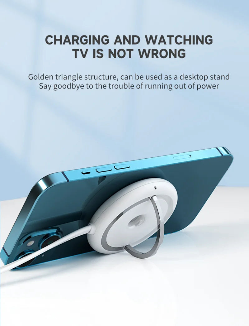 Cargador Inalámbrico Magnético Lenovo 15W con Soporte Plegable