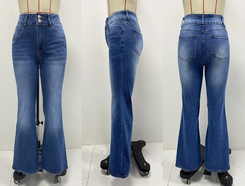 Pantalones de Mezclilla Elástica para Mujer