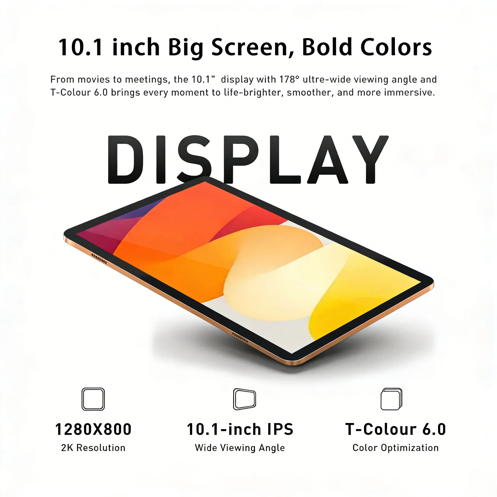 Tablet A17 Pro Max Versión Global 8+256GB Pantalla FHD de 10.1" Android 13 WiFi de Doble Banda GPS Bluetooth