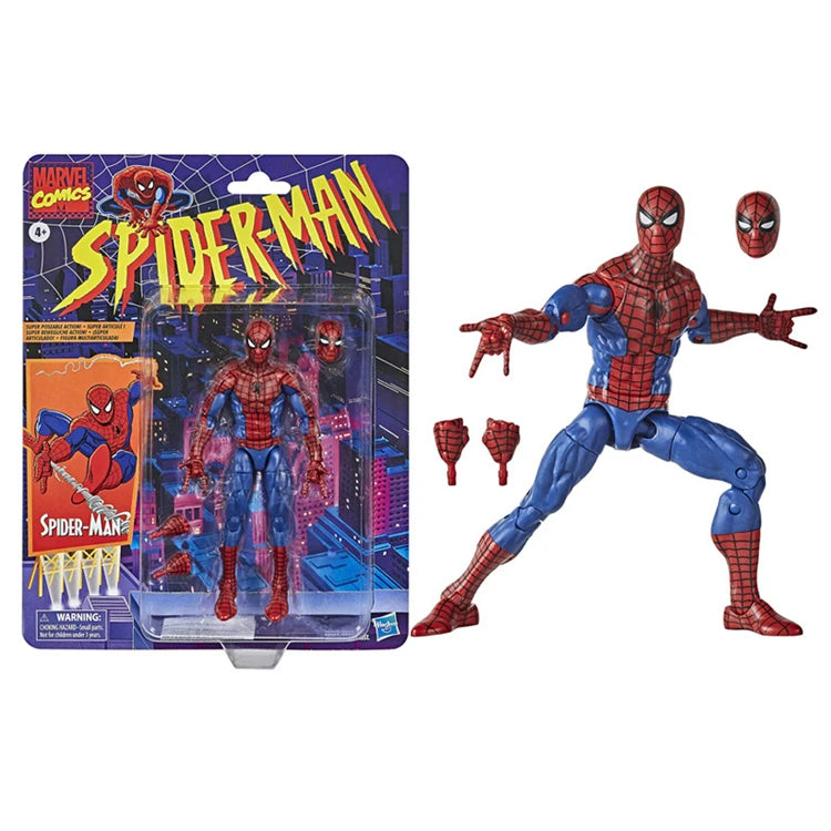 Hasbro Deadpool 80 aniversario limitado Spider Man Venom Kraven 2099 Peter Parker leyenda figura de acción colección de modelos de Anime