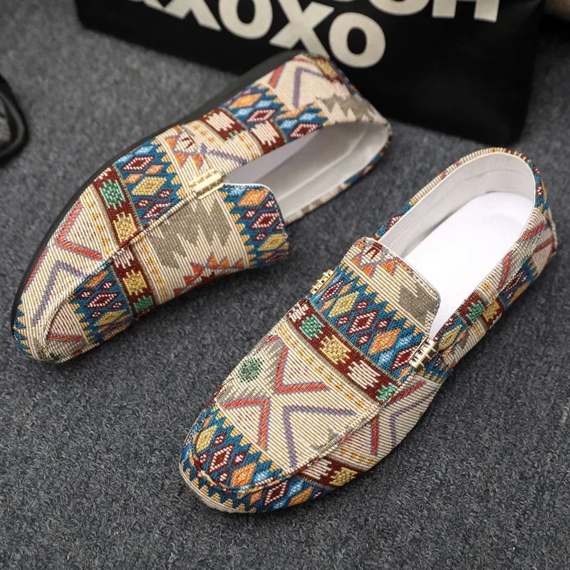 Zapatos informales de verano para hombre, mocasines transpirables para hombre, zapatos perezosos, zapatillas cómodas para caminar, zapatos planos antideslizantes para conducir