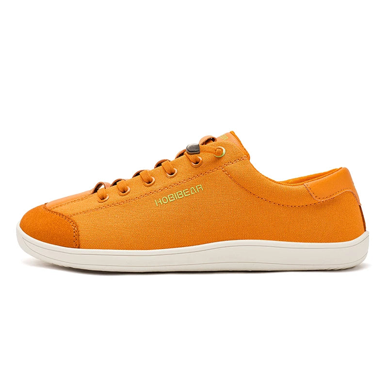 HOBIBEAR Zapatos descalzos para hombre y mujer |   Gota cero |   Zapatillas de deporte de lona informales con punta ancha, zapatos para caminar minimalistas