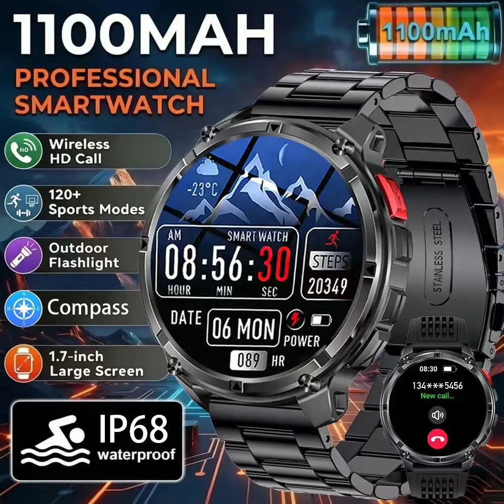 Reloj Inteligente Deportivo Bluetooth Linterna