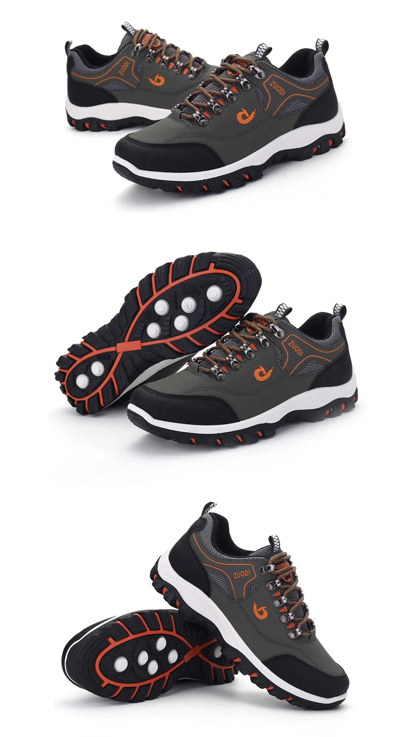 Zapatos informales de cuero para hombre, zapatillas deportivas para correr, Tenis ligeros para caminar, Otoño e Invierno