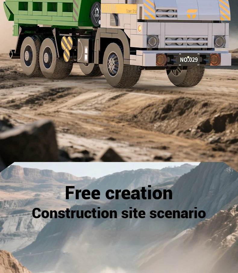 Bloques de Construcción de Camiones Europeos, Modelo DIY, Remolque Grande, Camión Cisterna, Decoración de Escritorio, Regalo Coleccionable para Adultos, Cumpleaños, Festividades