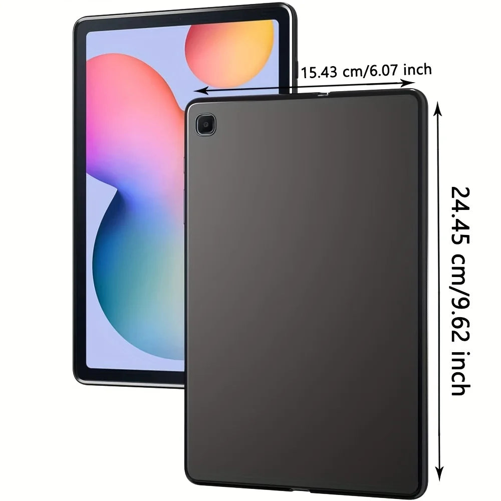 Funda protectora Galaxy Tab S6 Lite de 10,4 pulgadas 2020, 2022, 2024 Funda protectora de silicona de cuero suave de goma TPU mate ultrafina