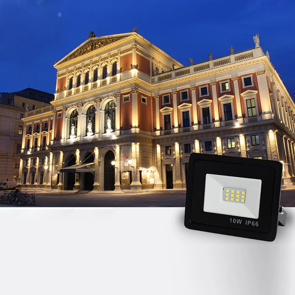 Reflector LED con Sensor de Movimiento IP66 para Exteriores 10W-50W