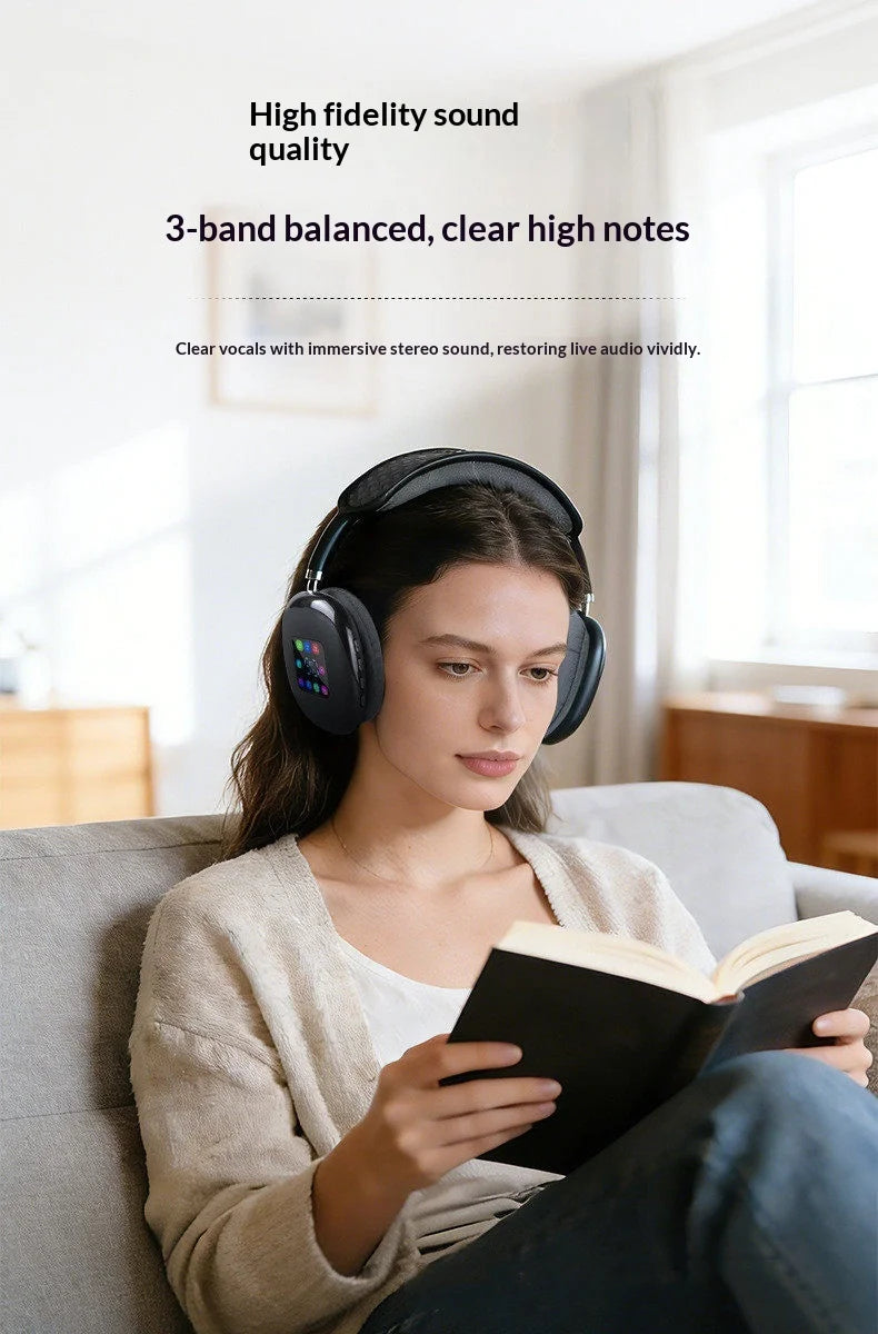 CEP-9 Auriculares Bluetooth 5.3 Pantalla LED Color