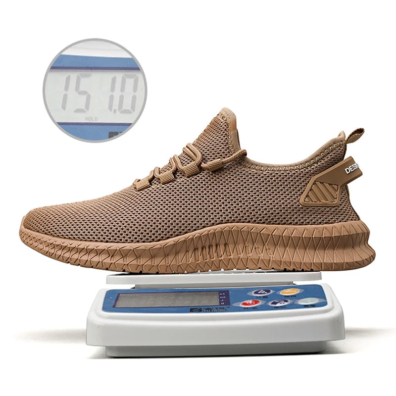Zapatillas de correr transpirables y ligeras para hombre, Tenis antideslizantes para exteriores, zapatos deportivos suaves con cordones para caminar, 2023