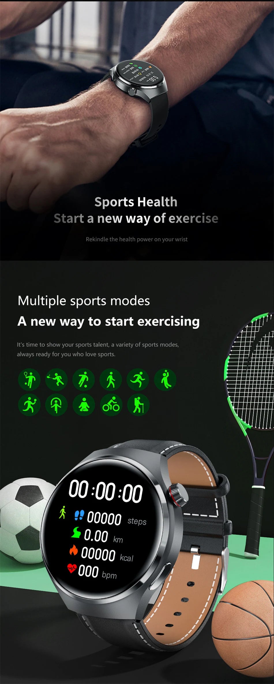 Reloj Inteligente 4 Pro GPS AMOLED Bluetooth