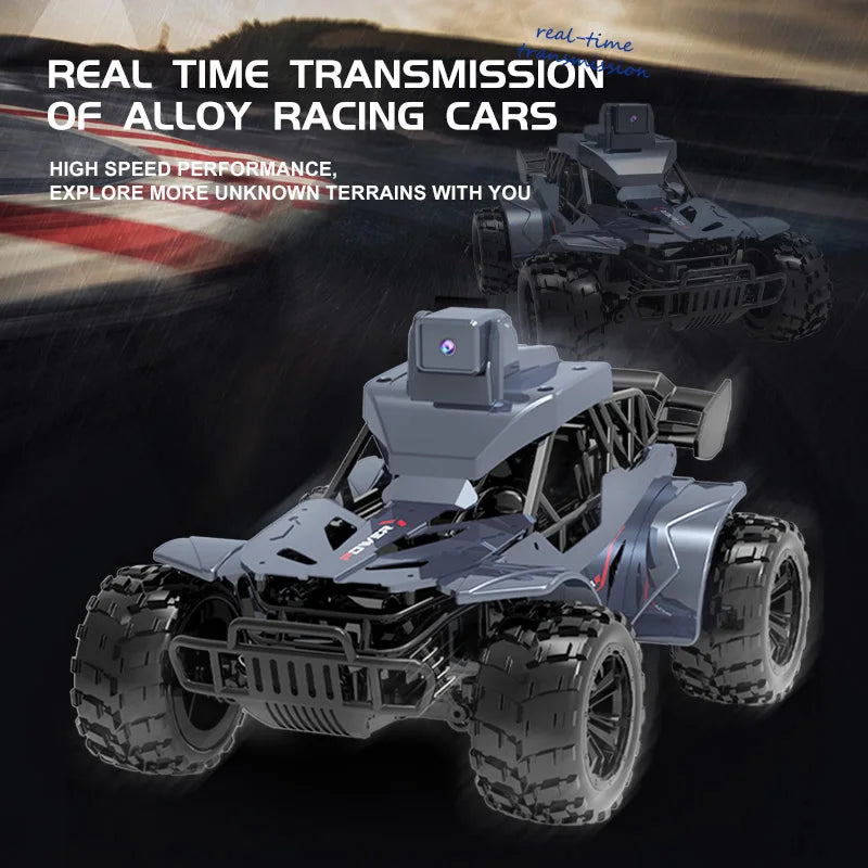 Coche RC con Cámara LCD, Control Remoto FPV, Transmisión en Tiempo Real, Voz