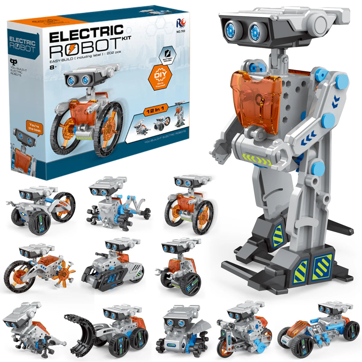 Robot Solar Educativo 12 en 1 para Niños DIY STEM