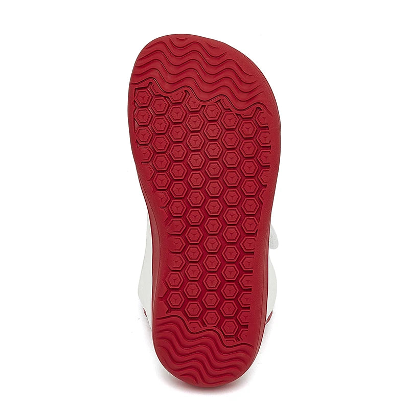 HOBIBEAR, zapatos descalzos para niños, punta ancha, zapatillas minimalistas para caminar con caída cero, zapatos casuales cómodos de cuero Artificial