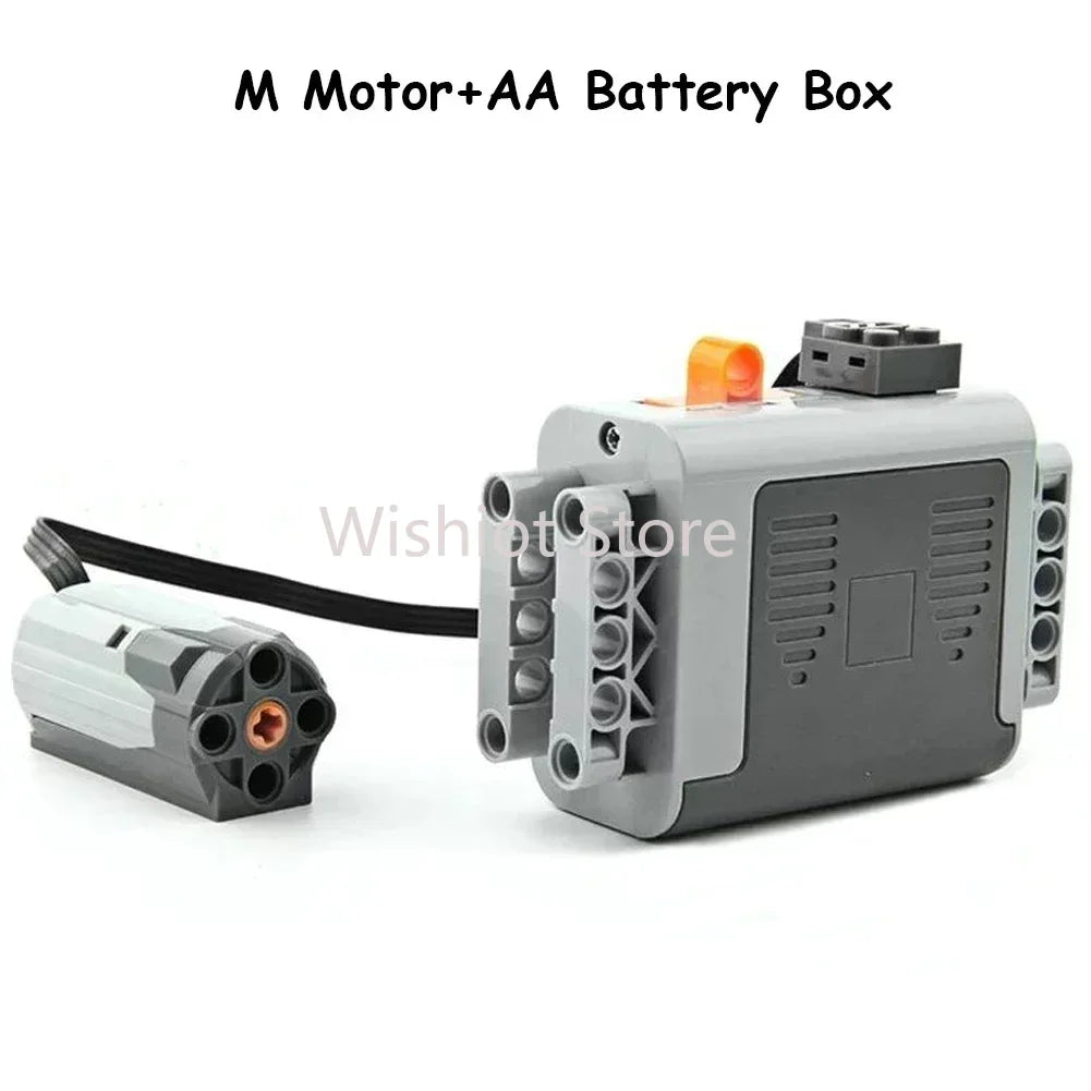 Funciones de energía técnica MOC compatibles con Legoeds, Motor M 8883, Control remoto modificado, grupo de energía, tren, caja de batería de litio 9686