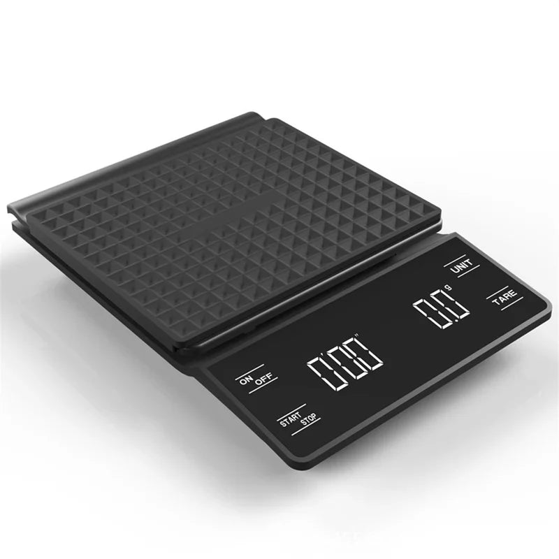 Báscula de café de 3kg/0,1g con temporizador, herramientas de cocina, báscula Digital multifunción para verter sobre goteo, báscula para Espresso, pantalla LCD